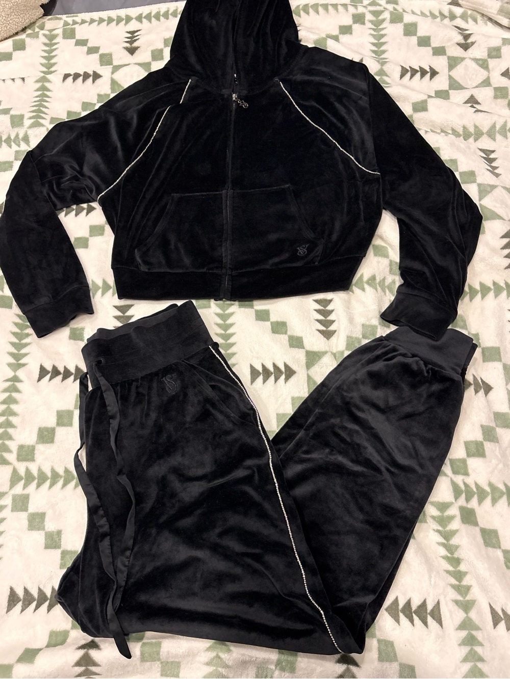 Victoria secret velvet set